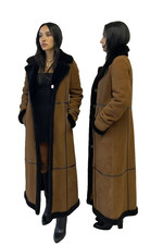 Cappotto donna lungo shearling