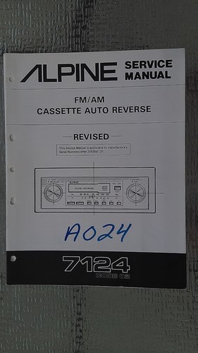 Alpine 7124 manuale - alpine,