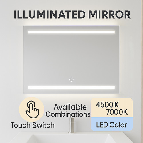 Specchio bagno led illuminato