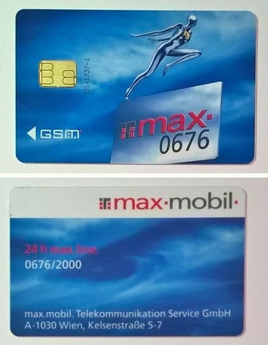 Austria max 0676 - max.0676___scheda, sim