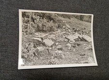 FOTO D'EPOCA 2 GUERRA MONDIALE REGIO ESERCITO MATERIALE BELLICO ABBANDONATO 