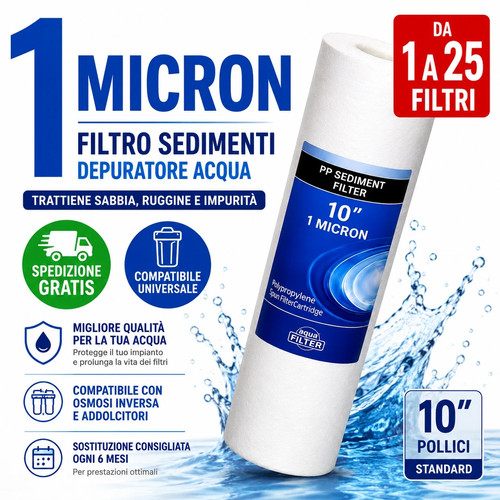 Filtro sedimenti micron 10 - filtro,
