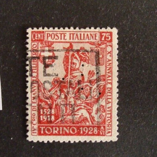Perfin francobolli regno - perfin,