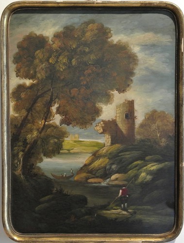 Quadro paesaggio lacustre - quadro,