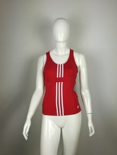 MAGLIA CANOTTA TOP  ADIDAS TAGLIA 42 COLORE ROSSO