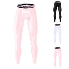 Leggings uomo in seta ghiaccio asciugatura rapida elastico per attività sportive e tempo libero