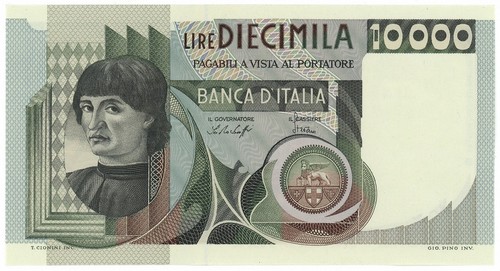 10000 lire ritratto uomo - lire, a