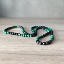 Collana uomo malachite verde