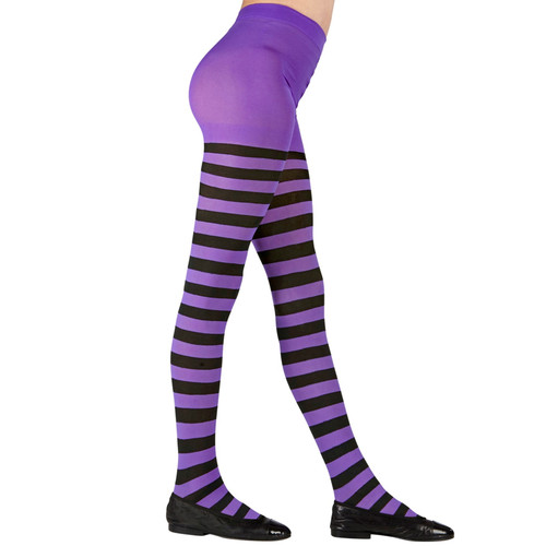 Calze righe viola nere - righe, e