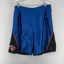 NEW YORK KNICKS NIKE Pantaloncini Uomo L Reversibile NBA Team Basket Maglia Blu