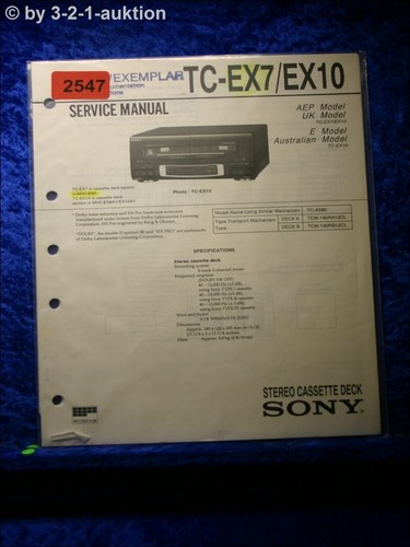 Sony manuale servizio - sony,