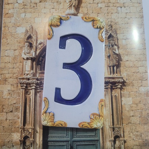 Numero civico mattonella - numero,