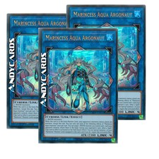MARINCESS AQUA ARGONAUT 3x • Ultra R • LED9 EN034 • 1Ed • Yugioh! • ANDYCARDS