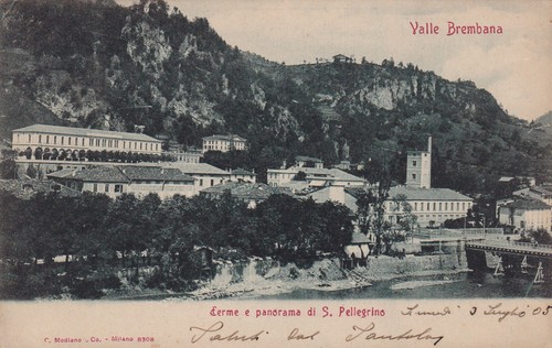 Cartolina bergamo terme - di,