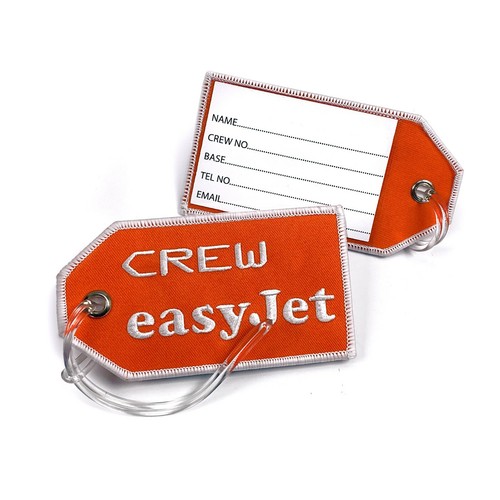 Etichetta ricamata easyjet - etichetta,