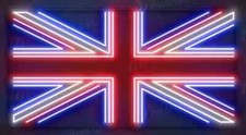Insegna al neon Union Jack LED