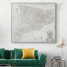 1720 Mappa della Catalogna