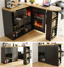 Tavolo da bar allungabile con spazio di archiviazione, tavolo da bar cucina gire