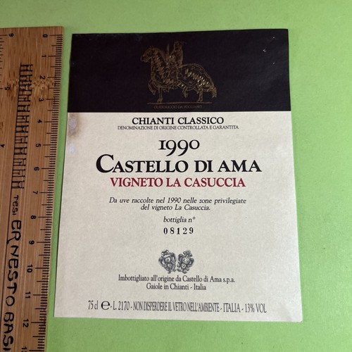 Chianti classico 1990 castello - chianti,