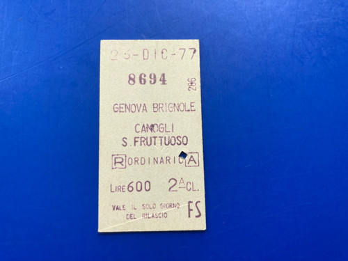 Biglietto ticket treno - biglietto,