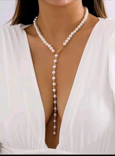 Collana finte perle girocollo - finte,