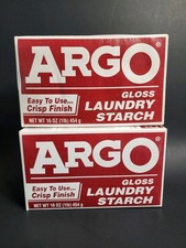 (2) ARGO Gloss Laundry Starch