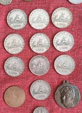 10 monete 500 lire argento