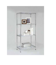 SCAFFALE IN ACCIAIO CROMATO A