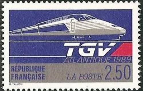 Yvert france num - 2607**, tgv
