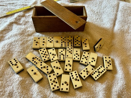 Set gioco domino antico anni - set,