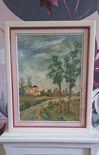 Quadro olio tela - quadro, vintage