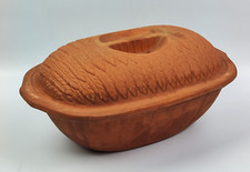 PENTOLA Rostiera a Vapore Casseruola in Terracotta MARCHIO CASARTE ITALY Retrò