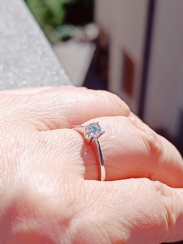 Anello oro bianco 18kt con - oro,