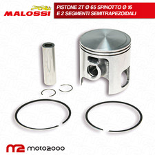 PISTONE 2T MALOSSI CILINDRO GRUPPO TERMICO ? 65 SPINOTTO 16 2 FASCE PER VESPA T5