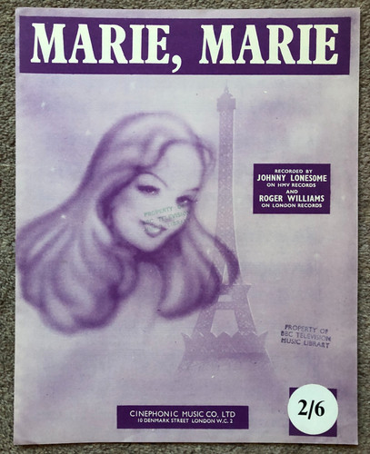 Marie 1959 spartiti - 1959,