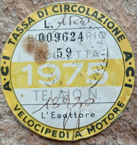 Bollo aci 1975 per - aci,