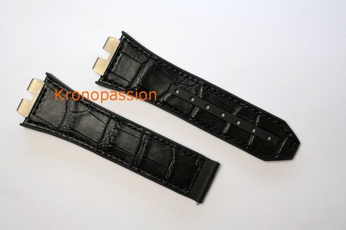 Hublot black alligator strap - hublot,
