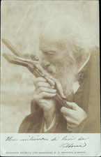 bm657 cartolina fotografica costume di napoli inizio 900 bacio crocifisso