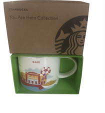 Tazza rara caffè ceramica Starbucks You Are Here Bari Italy nuova con scatola