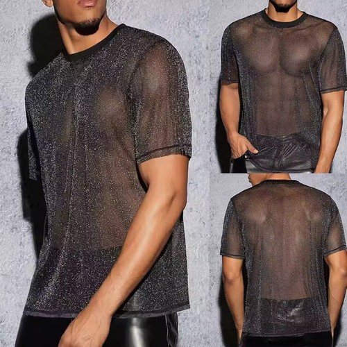 Shirt uomo paillettes lucida - t-shirt,