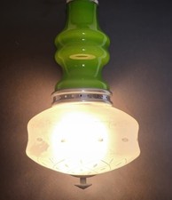 Lampada a sospensione vintage Vetro murano, opalino inciso Modernariato anni '70