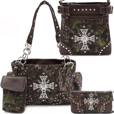 Borsa donna mimetica cross