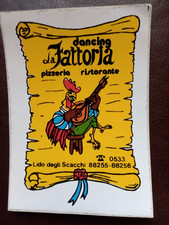 ADESIVO STICKER DISCOTECA LA FATTORIA LIDO DEGLI SCACCHI VINTAGE