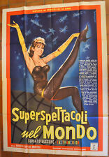 MANIFESTO ORIGINALE SUPERSPETTACOLI NEL MONDO 63 ROBERTO BIANCHI MONTERO