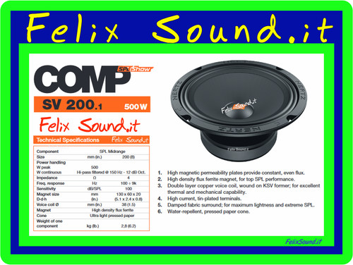 Hertz spl coppia mid woofer - mid-woofer, sv