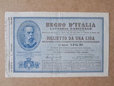 Biglietto Regno d'Italia