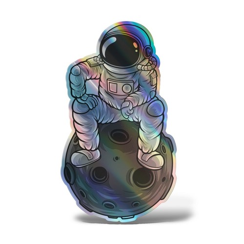 Sticker olografico fluo - sticker,