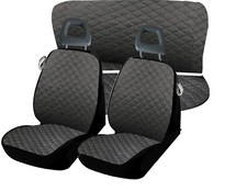 set coprisedili auto per panda 750 in cotone grigio trapuntato made in ita