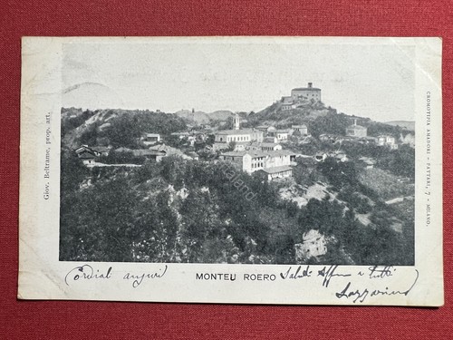 Cartolina monteu roero - -, (