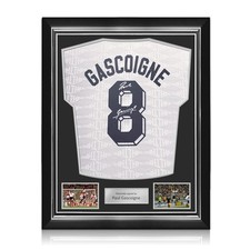 Maglia della Spurs autografata da Paul Gascoigne. Telaio di qualità superiore